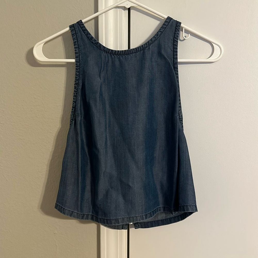 bebe zip back tank